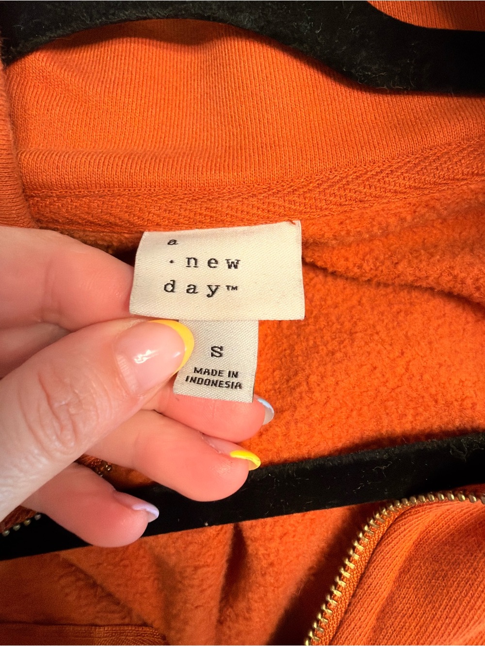 a new day Orange Fleece-Lined Half Zip Pullover - Picture 2 of 3